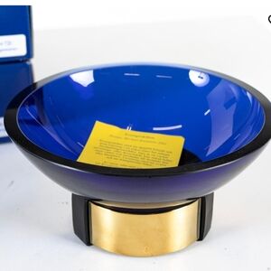 2 Michael Kurpatov Skultuna Blue Decorative Swedish Bowl